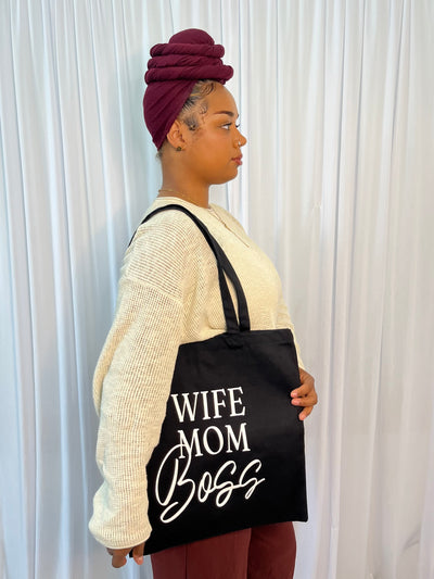 TOTE BAG - WIFE MOM BOSS